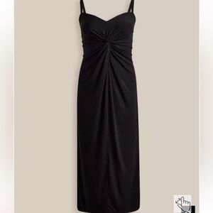 Torrid size 22 NWT Classic Black Twist-Front Maxi Dress